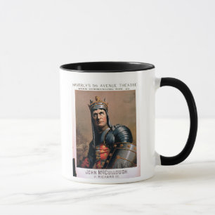 Advertisement for 'John McCullough as Richard III' Mug