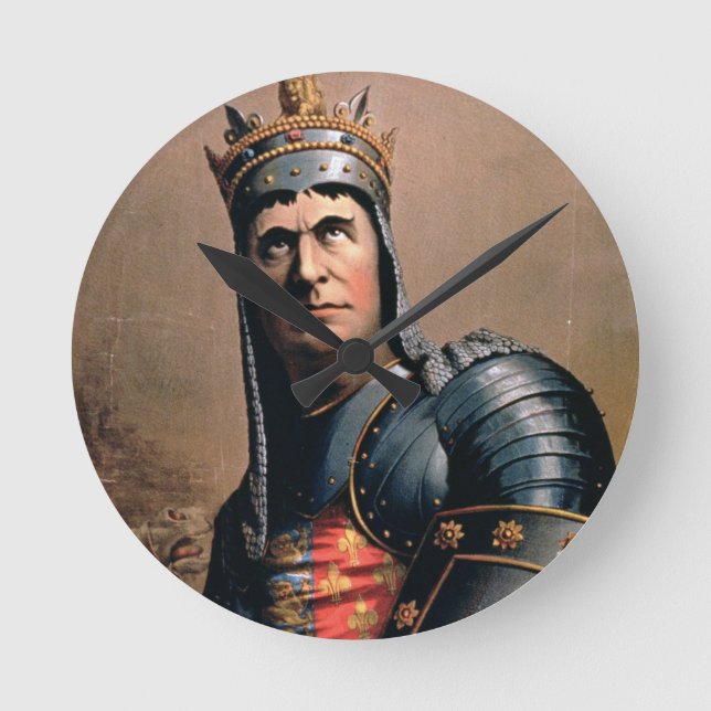 Advertisement for 'John McCullough as Richard III' Round Clock (Front)