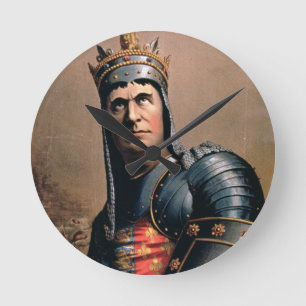 Advertisement for 'John McCullough as Richard III' Round Clock