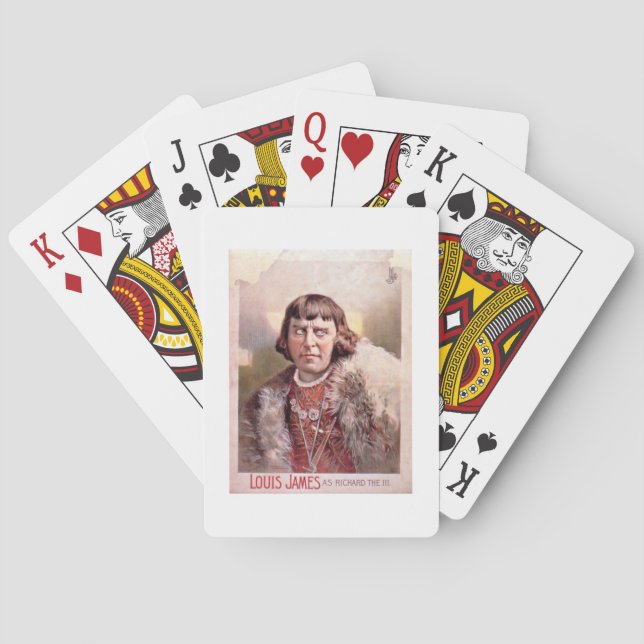 Advertisement for 'Louis James as Richard III' (co Playing Cards (Back)