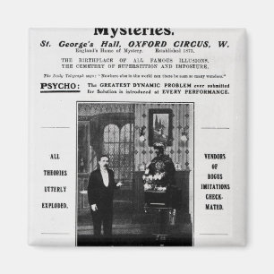Advertisement for Maskelyne & Devant's Mysteries Magnet