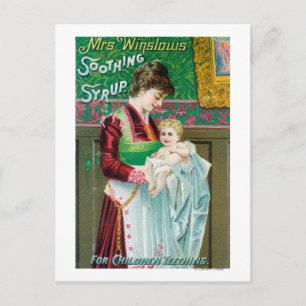 Advertisement for Mrs Winslows Soothing Syrup Postcard