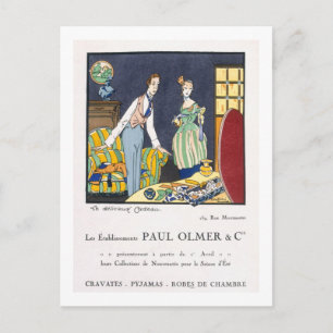 Advertisement for Paul Olmer's Summer Collection, Postcard