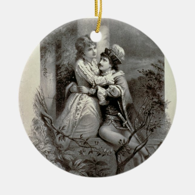 Advertisement for 'Romeo And Juliet', Starring Emm Ceramic Tree Decoration (Front)