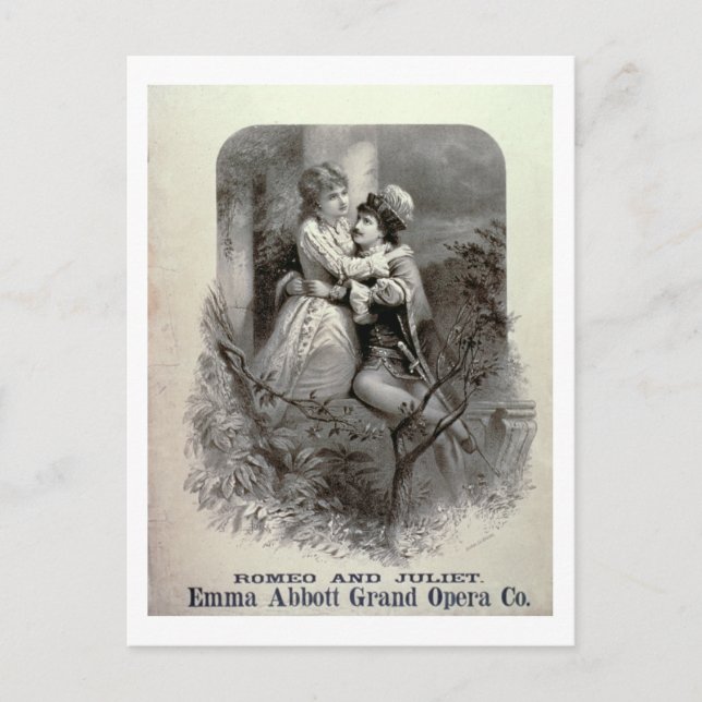 Advertisement for 'Romeo And Juliet', Starring Emm Postcard (Front)