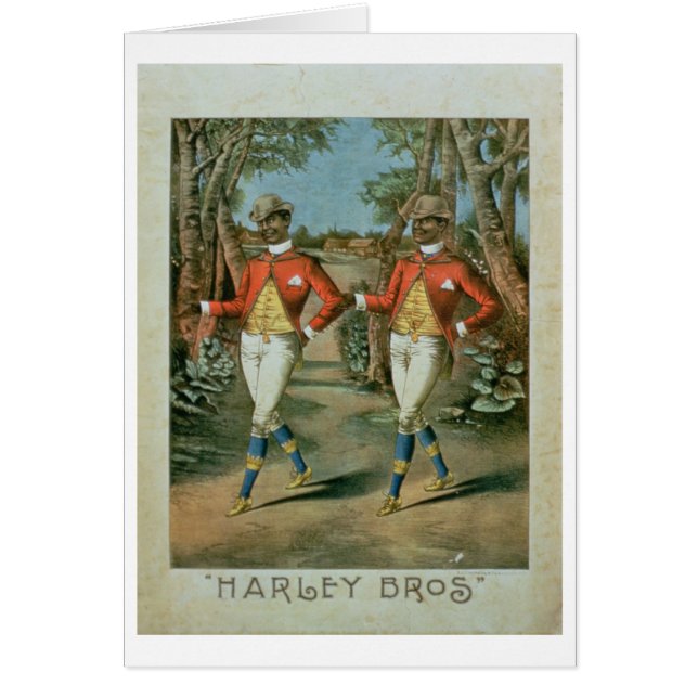 Advertisement for the 'Harley Brothers' (colour li (Front)