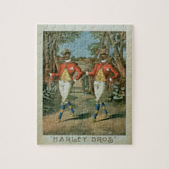 Advertisement for the 'Harley Brothers' (colour li Jigsaw Puzzle (Vertical)