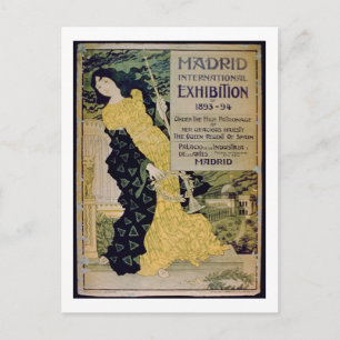 Advertisement for the 'Madrid International Exhibi Postcard