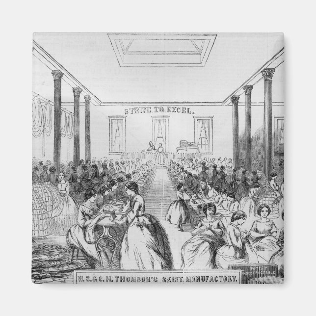 Advertisement for Thomson's Skirt Manufacture Magnet (Front)