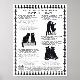Advertisement Maypole Soap, Louis Wain Poster