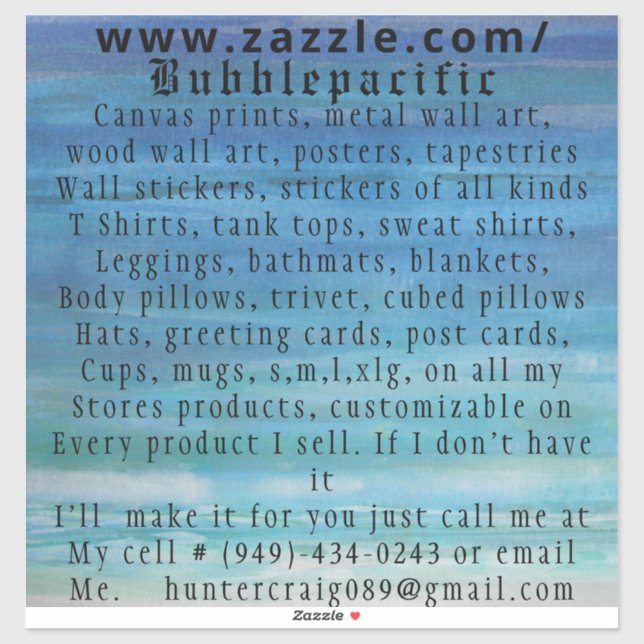 Advertisement  sticker (Sheet)