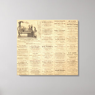 Advertisements Canvas Print