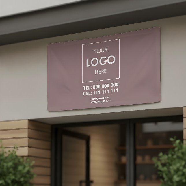 Advertising Business Logo Brown Banner (Creator Uploaded)