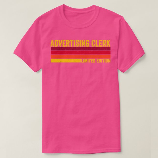 Advertising Clerk T-Shirt (Design Front)