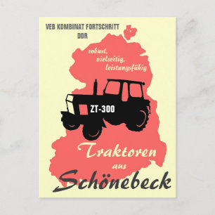 Advertising DDR. KombinProgress Postcard