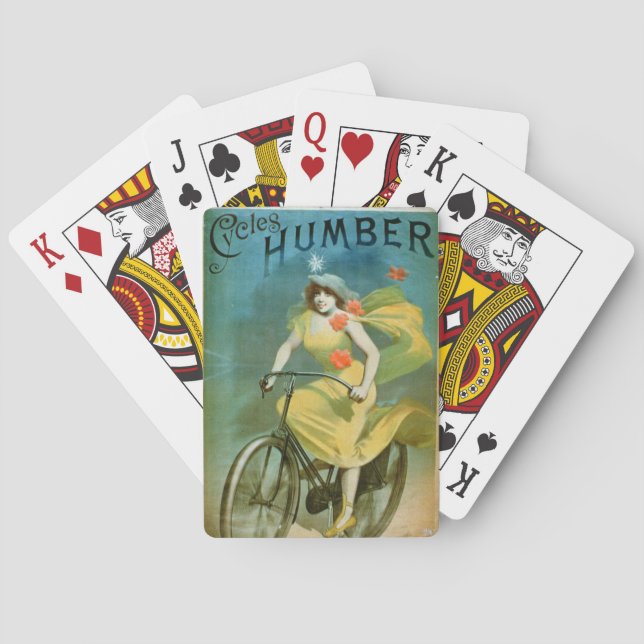 Advertising for 'Humber Cycles' (colour litho) Playing Cards (Back)