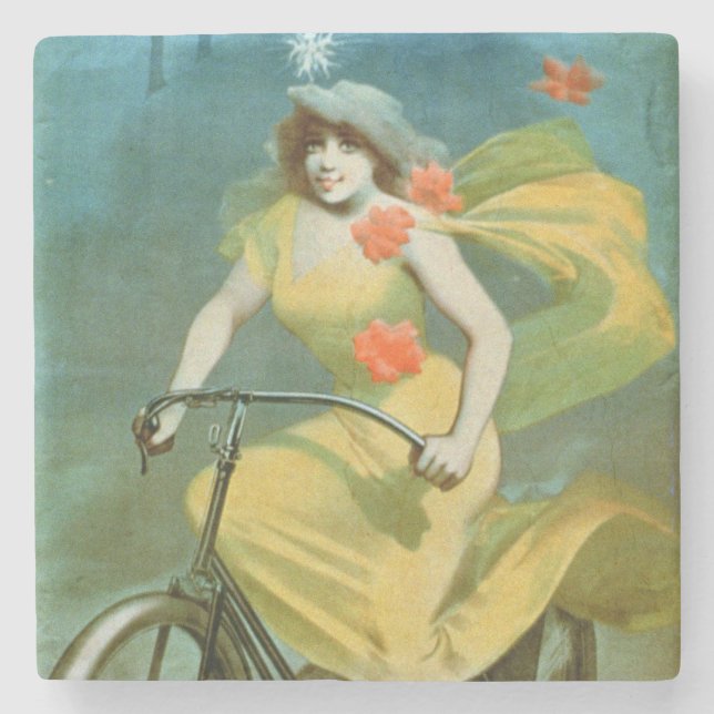 Advertising for 'Humber Cycles' (colour litho) Stone Coaster (Front)