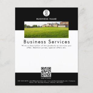 Advertising Leaflet Service Lawn Care Mowing Flyer