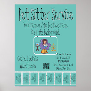 Advertising Promotional Poster Pet Sitter Service2