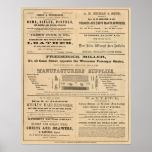 Advertisments by nine companies poster