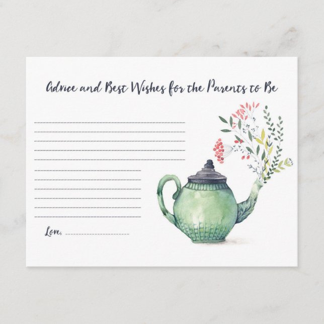 Advice and Best Wishes for Parents to Be Enclosure Card (Front)