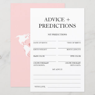 Advice and Predictions Travel Baby Shower Game