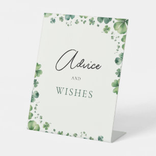 Advice and Wishes Bridal Shower  Pedestal Sign