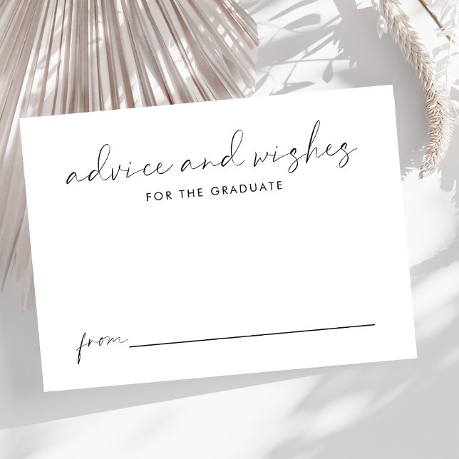 Advice And Wishes For The Graduate Graduation Enclosure Card (Creator Uploaded)