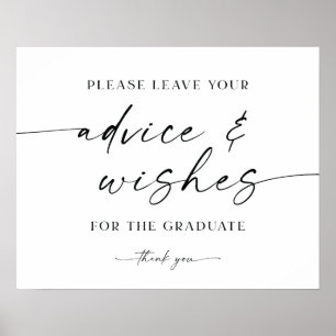 Advice And Wishes For The Graduate Sign