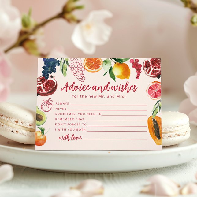 Advice and wishes Fruits Off the Market Bridal (Creator Uploaded)