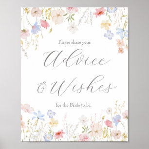 Advice and wishes sign,  poster