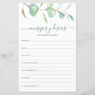 Advice and Wishes Spanish