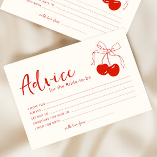 Advice Card Bridal Shower 