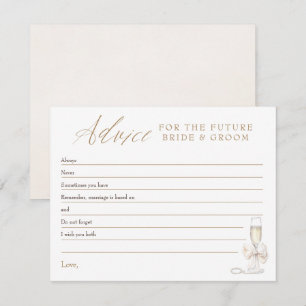 Advice Cards For Bride and Groom Game Wishes