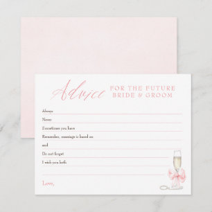 Advice Cards For Bride and Groom Game Wishes