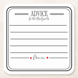 Advice coaster  for any party personalised coaster