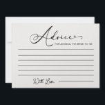 Advice for Bride to Be- Bridal Shower Advice Cards<br><div class="desc">Advice for Bride to Be- Bridal Shower Advice Cards</div>