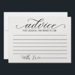 Advice for Bride to Be- Bridal Shower Advice Cards<br><div class="desc">Advice for Bride to Be- Bridal Shower Advice Cards</div>