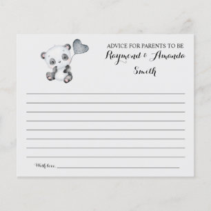 Advice for Mum & Dad Baby Shower Card