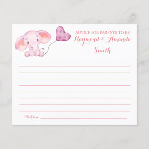 Advice for Mum & Dad Baby Shower Card