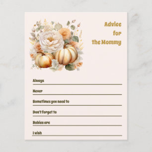 Advice for mummy baby shower