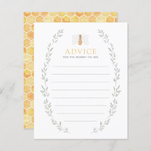 Advice for Mummy Bee Baby Shower Activity