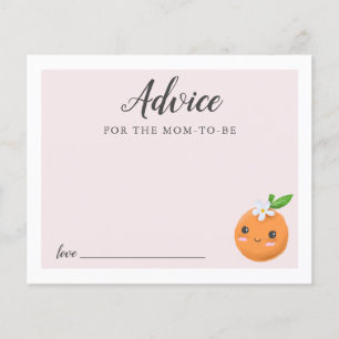 Advice for Mummy Pink Little Cutie Shower Card