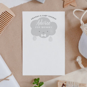 Advice for mummy to be. Baby shower wishes for Boy Enclosure Card