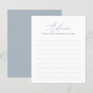 Advice for Parents Blue Nautical Baby Shower Game