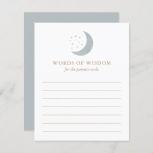 Advice for Parents Over the Moon Baby Shower Game