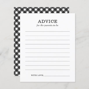 Advice for Parents Rustic BBQ Baby Shower Game