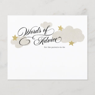Advice for Parents-to-be Stars Cloud Baby Shower E