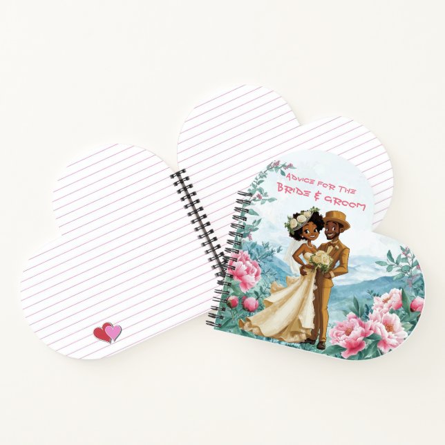 Advice for the Black Couple Bride & Groom  Notebook (Inside)