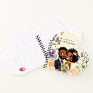 Advice for the Black Couple Bride & Groom Notebook